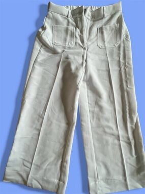 NEW! Adrianna Papell white Cropped Wide-Leg Pants perfect never worn